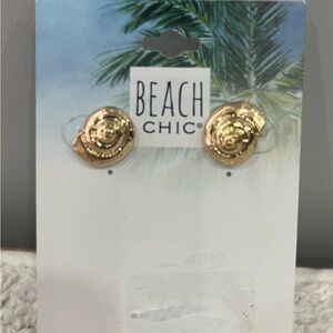 Gold Shell Necklace‎ Pendant